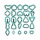 thumbnail image 4 of 25 Piezas De Aretes Cortadores De Arcilla Polimérica, Joyería Hecha A Mano, Herramientas De Arcilla Verde, 4 of 5