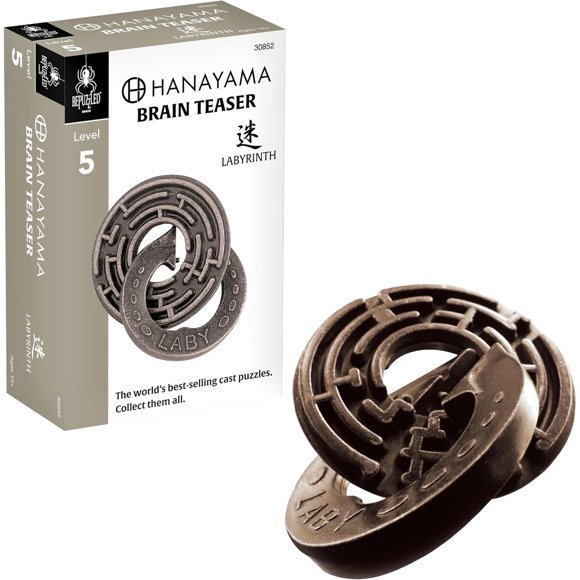 BePuzzled Labyrinth Hanayama Metal Brainteaser Puzzle Mens