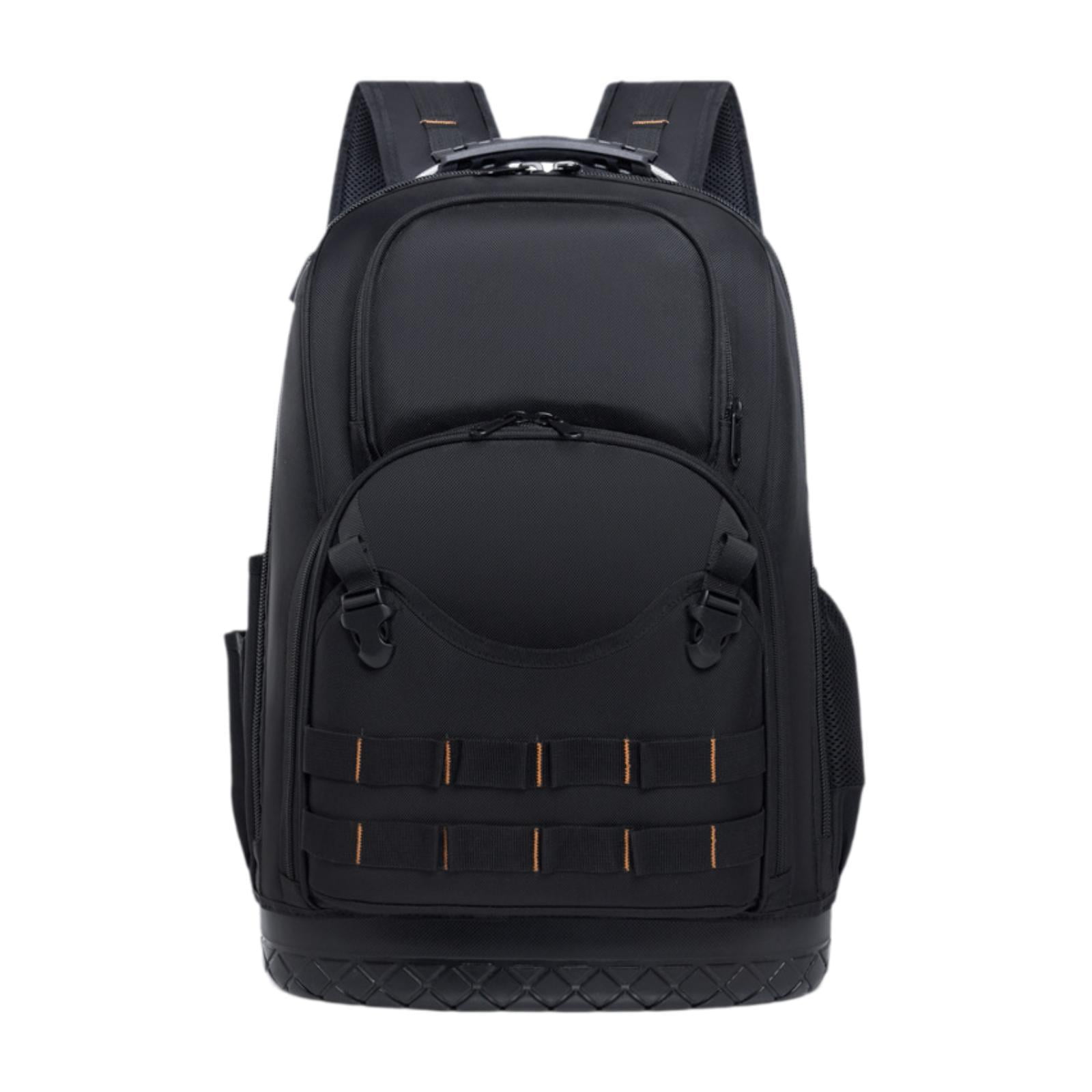 Magideal - Mochila Multifuncional Para Herramientas, Múltiples Bolsillos, Accesorios De Gran Capacidad, Mochila Portátil Resistente, Bolsa De Herramientas Para C