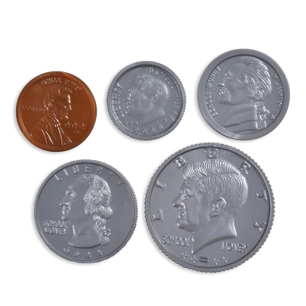 Set de monedas Play LEARNING ADVANTAGE 94 monedas de plástico para niños a partir de 3 años