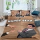 thumbnail image 2 of Sr. Bean Conjunto de sábanas temático, trío de piezas, cómodo y amigable con la piel, diseño único, regalo de decoración para el hogar para familiares, amigos y fans,140cm *210cm, 2 of 6