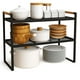 thumbnail image 5 of Repisa Organizador Cocina Acero Madera 2 Niveles 54cm Ancho Color Negro, 5 of 6