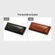 thumbnail image 1 of Eyeglass Case Hard Shell, Portable Sunglass Case, Fashionable PU Leather Eyeglass Case, Lightweight Black Brown Eyewear Case, 1 of 3