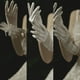 thumbnail image 4 of Guantes de novia de satén elástico negro con encaje floral y etiqueta de temperamento simple, accesorios de boda, guantes de novia largos de encaje color champán, 4 of 6