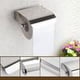 thumbnail image 4 of Portarrollos de papel higiénico de acero inoxidable con tapa, soporte de pared para baño, rollo de papel higiénico., 4 of 6