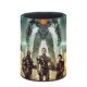 thumbnail image 3 of Pacific Rim-theme Cylinder Pen Holder Pencil Organizer with Flannel Lining PVC Leather Material Cardboard Base for study work 10*8CM, 3 of 6
