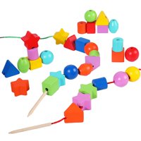 Magideal - Juguetes De Habilidades Motoras Finas Cuerda Para Regalo De Reconocimiento De Forma Interior