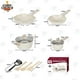 thumbnail image 3 of Bateria Cocina Aluminio Bifera Antiadherente Granito 10 Piezas Crema, 3 of 3