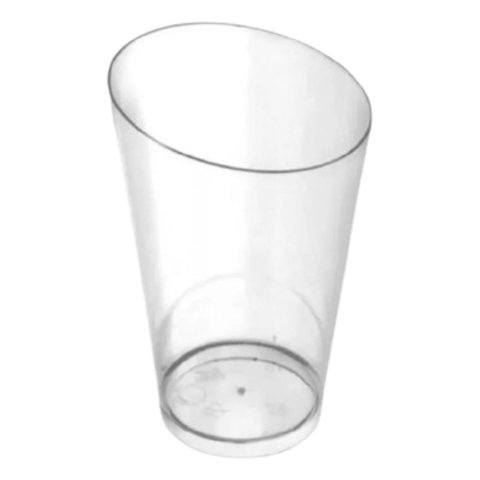 Genérico - Vaso Acrílico Shot Bisel 60 Ml - 20 Unidades Blanco