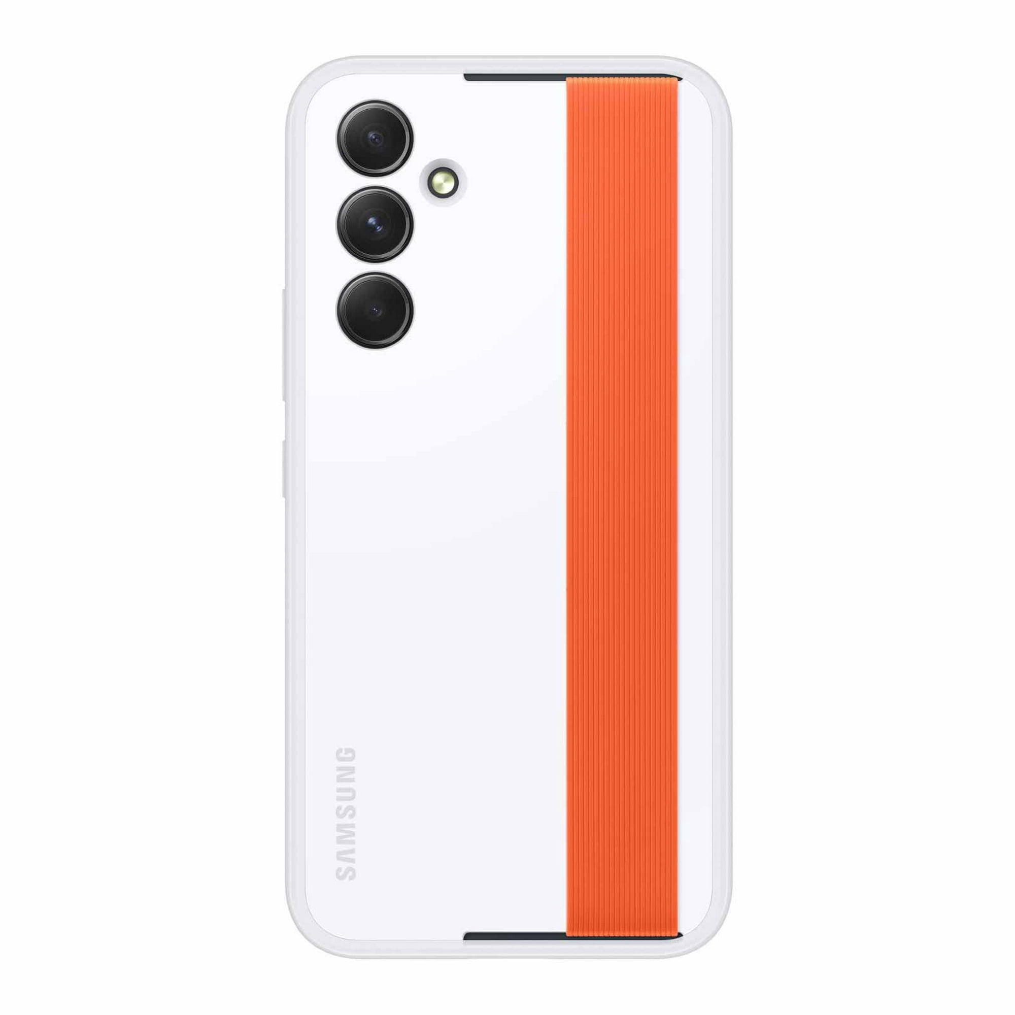 Funda Para Teléfono Samsung Galaxy A54 5g Haze Grip Con Correas, Color Blanco