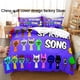 thumbnail image 1 of x1783 Bed SheetsSprunki Bedding Set Twin Full Size Bed Set Adult Kid Bedroom Duvetcover Sets Anime Sprunki parure de lit Bed 3-Piece Bedding Set (1 Duvet Cover + 2 Pillow Shams) nj1783, 1 of 5