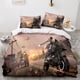 thumbnail image 1 of x1026 Bed SheetsPUBG Bedding Set Twin Full Size Game PUBG Bed Set Aldult Kid Bedroom Duvetcover Sets Men/women 3-Piece Bedding Set (1 Duvet Cover + 2 Pillow Shams) nj1026, 1 of 5