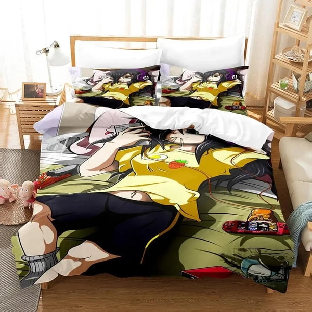 Anime Tomoko Kuroki WataMote Bedding Set Duvetcover Bed Set Quilt Cover Pillowcase Comforter Boys Adult Bed Sheets