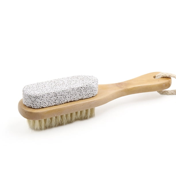 REGALWOVEN Piedra Pómez Cepillo de Cerdas para Pedicura de Pies Exfoliante de Piel Seca y Dura Removedor de Callos 1 pieza