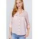 thumbnail image 1 of Blusa Tejida con Bolsillo y Detalle de Cremallera y Mangas Enrollables 3/4, 1 of 5