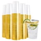 thumbnail image 1 of Vasos de plástico FOCUSLINE de 12 onzas con borde dorado x200 para bodas, 1 of 7