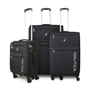 Set De 3 Maletas De Tela S+M+L Nautica Munich Negra