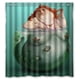 thumbnail image 1 of Cortina de ducha de sirena con ganchos, tamaño 66 x 72 pulgadas, 1 of 3