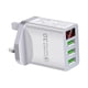 thumbnail image 5 of Cargador Rápido Pantalla Digital Portátil 3USB Carga Rápida Para Carga De Viaje Blanco, 5 of 5