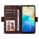 thumbnail image 4 of Carcasa FOXDOCK Vivo Y02s de cuero PU, diseño acolchado clásico, protección contra caídas y rayones, 4 of 5