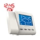 thumbnail image 3 of Reloj despertador de proyección Magnasonic EAAC601W con radio blanco, 3 of 9