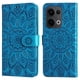 thumbnail image 1 of Funda tipo cartera FOXDOCK para OPPO Reno 14F 5G , diseño girasol en relieve, cuero PU, cierre magnético, soporte y tarjetero, 1 of 5