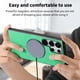 thumbnail image 2 of Magnetic Slim Case for Samsung Galaxy S23 Ultra with Camera Guard & Anti-Scratch Back Green, 2 of 6