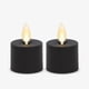 thumbnail image 1 of Vela Luminara Moving Flame, sin llama, de plástico negro, x2, 1 of 7