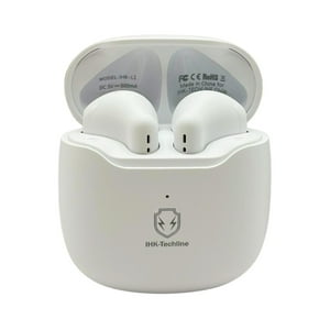 Ihk-Techline - Audífonos Bluetooth Tws Calidad De Sonido Hd Blanco S