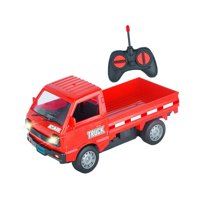 Magideal - Camión De Juguete Rc 1:16 Para Niños, Juguete Ligero Para Niños, Simulación De Camión De Deriva Rc, Vehículo De Carga Ligero Para Adultos Y Niños. Rojo