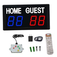 Magideal - Marcador Digital Marcador Electrónico Árbitro De Fútbol Tablero De Puntuación Led Portador De Puntuación Para Juegos De Interior Deportes Béisbol De I