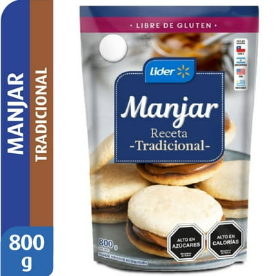 Manjar Tradicional Bolsa 800 G Lider