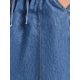 thumbnail image 5 of Falda de Jean para Mujer INSPIRE CHIC Cintura Elástica Casual Línea A Maxi Faldas de Mezclilla con Bolsillos M Azul Cielo, 5 of 6
