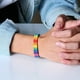 thumbnail image 5 of Pulsera de la amistad trenzada hecha a mano con orgullo arcoíris (2 unidades), para gays y lesbianas, LGBTQ, tamaño ajustable., 5 of 6