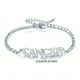 thumbnail image 1 of 1pc Stainless Steel Fashion New Zodiac Letter Pendant Bracelet Jewelry Gift Birthday Gift, 1 of 5