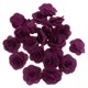 thumbnail image 2 of 20 piezas de seda rosa cabeza de la flor bud diy artesanía decoración de la boda púrpura oscuro, 2 of 5