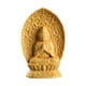 thumbnail image 2 of Estatua De Guanyin Sentada Tallada En Madera Hecha A Mano De 7 Cm De Altura Para Decoración De Estantes De Pared Estilo A, 2 of 5