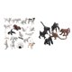 thumbnail image 5 of Mini Animales Del ártico Juguetes Chimpancés Animales Modelo Decoración De Mesa, 5 of 6