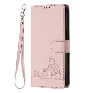 Funda Tipo Cartera Foxdock Para Motorola Edge 30 Neo Con Soporte, Ranuras, Rfid, Diseño De Gato