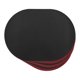 thumbnail image 1 of REGALWOVEN Juego de 6 Manteles Individuales de Cuero para Decoración de Mesa de Comedor de Cocina Manteles Individuales Limpiables Negro/Rojo 16*12 Pulgadas, 1 of 7