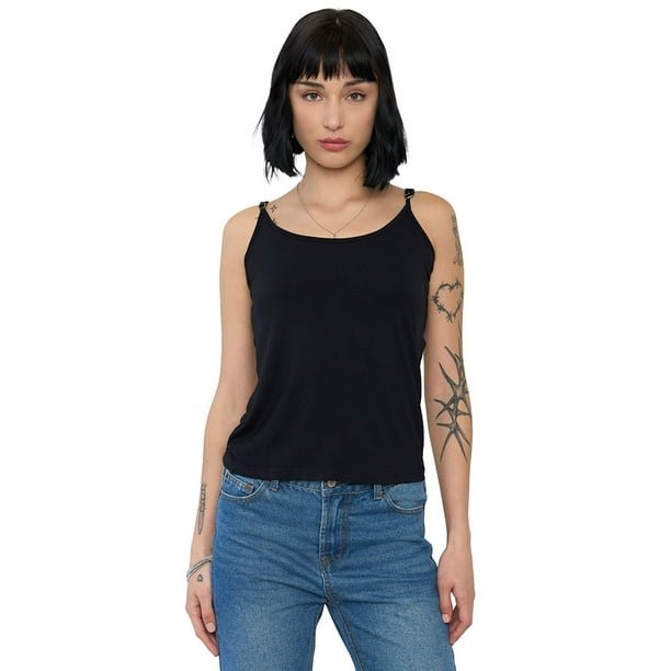 Polera Mujer Pabilo Esencial Negro Corona