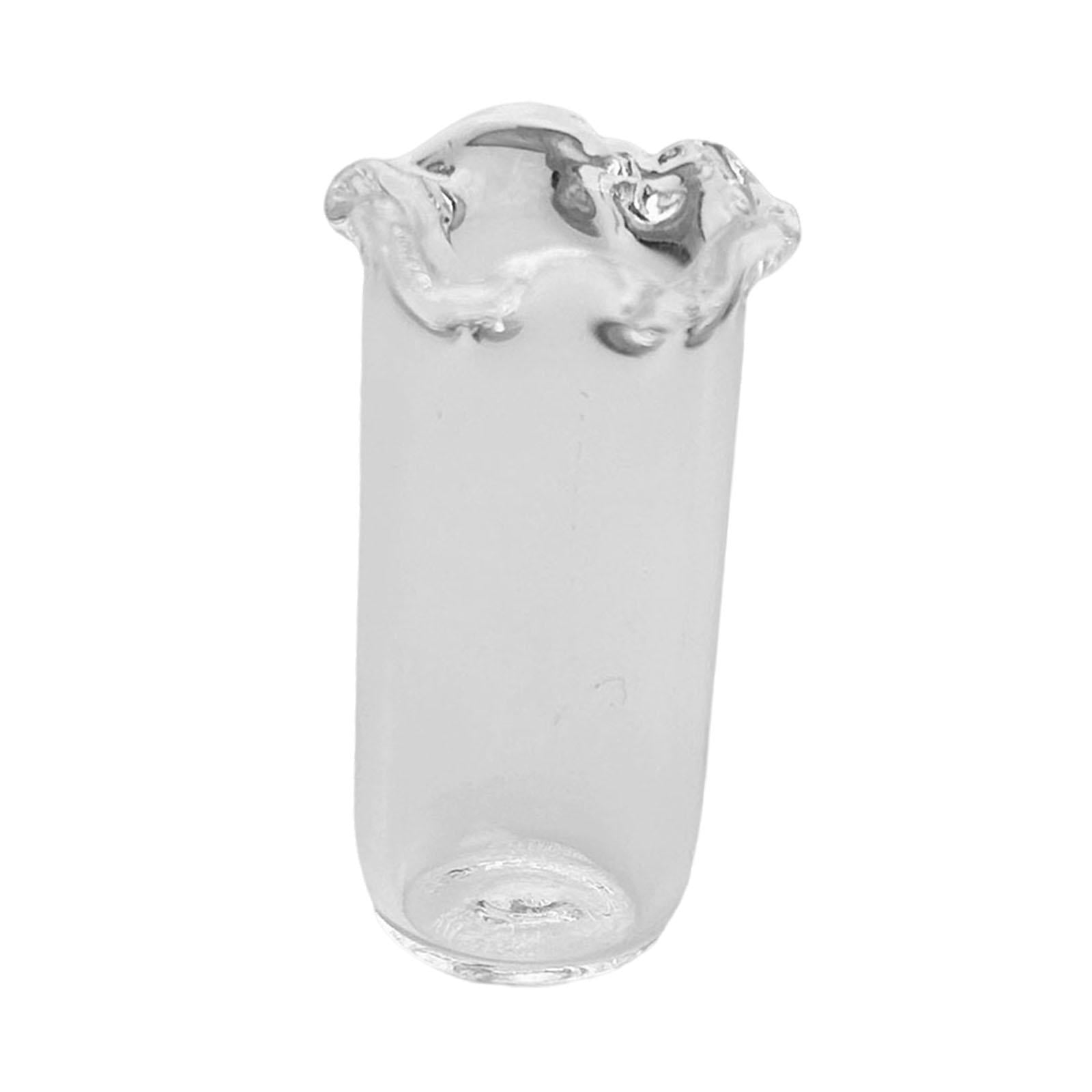 Bothyi - Jarrón De Vidrio Pequeño, Transparente, Ideal Como Regalo Para El Hogar, La Sala De Estar O El Escritorio.