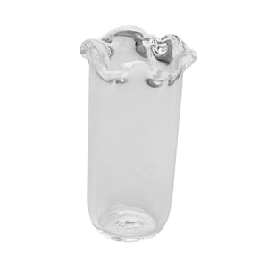 Bothyi - Jarrón De Vidrio Pequeño, Transparente, Ideal Como Regalo Para El Hogar, La Sala De Estar O El Escritorio.