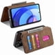 thumbnail image 4 of Funda Billetera Magnética para Motorola Moto E20/E30/E40 Soporte Tarjetas Desmontable Marrón, 4 of 6