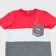 thumbnail image 4 of Polera Bebe Niño Color Block Rojo Corona, 4 of 5