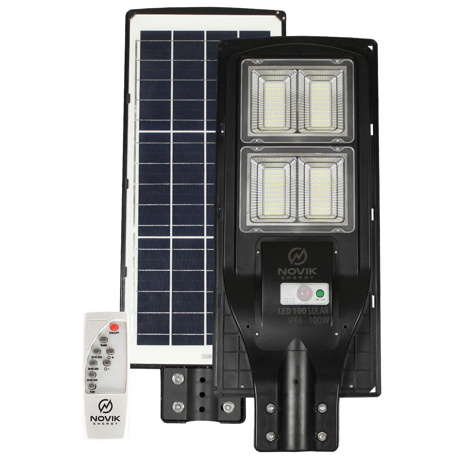 Luz Solar De Exterior Novik Led 100 Solar Negro