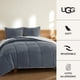 thumbnail image 3 of Juego de edredón UGG Blissful Full/Queen, reversible, azul de felpa, 3 of 8