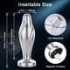 thumbnail image 3 of 1pc APP Controlled Vibrating Anal Plug - Metal Design for Men & Women - Prostate Massager & Adult Sex Toy, 3 of 4