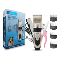 Genérico - Cortadora De Pelo Profesional Para Mascotas Con Accesorios Negro