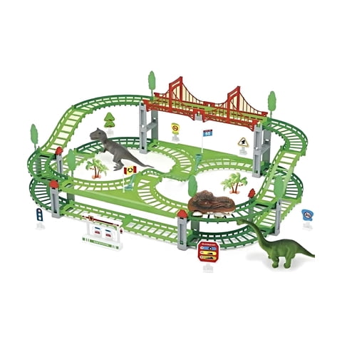 Juguete Infantil - Pista De Carrera Auto Dinosaurio 52 Piezas